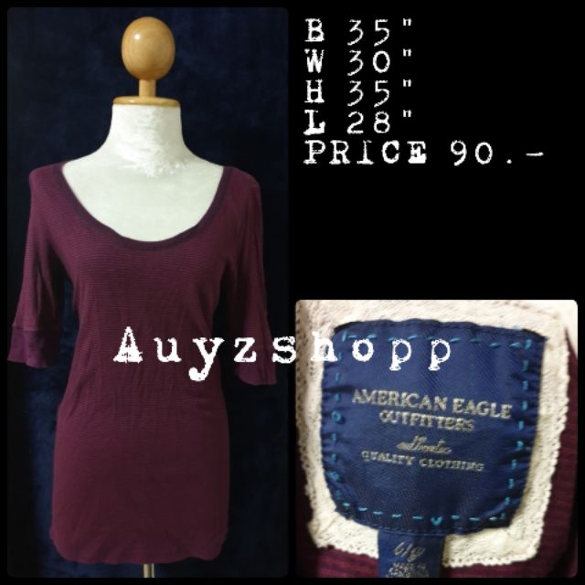 เสื้อยืดจั้มแขน american eagle