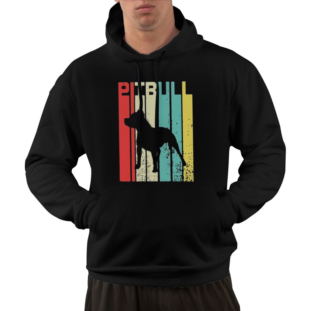Pitbull Dog Vintage Retro Vintage Pitbull Dog Hoodies Mens Popular Style