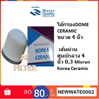 ไส้กรองน้ำ DOME CERAMIC ขนาด 4 นิ้ว เส้นผ่านศูนย์กลาง 4