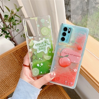 เคสมือถือ แบบใส แบบทรายดูด ลายเลม่อน สำหรับ OPPO A54 A53 A92S A72 A52 A91 A9X A9 A5 A31 2020 A7 A5S A12 A5 A3S A12E