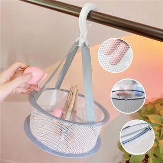 1Pc Houseware Sponge Makeup Brush Drying Basket With Hook / 360 Degrees Rotating Durable Foldable Storage Hampers For Makeup