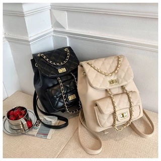 CHANEL BACKPACK CLASSIC กระเป๋าสะพาย เป้ กระเป๋าสะพายข้าง กระเป๋าแฟชั่น พรีเมียม เนียบ เรียบหรู สวย ใช้ได้ทุกวัน ราคาถูก