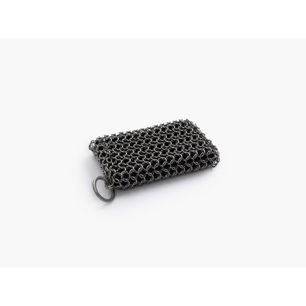 Barebones Stainless Steel Cleaning Mesh Scrubber ตาข่ายทำความสะอาดเครื่องครัวเหล็กหล่อ
