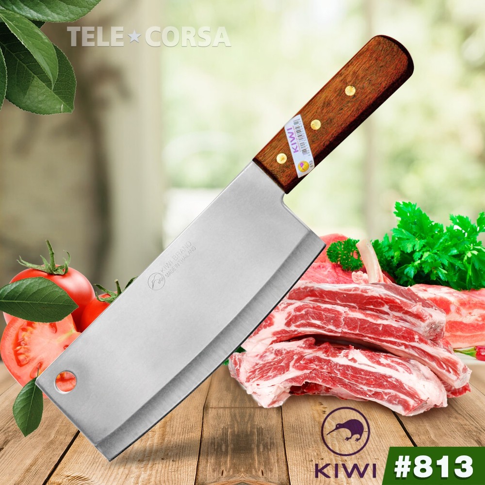 มีดทำอาหาร มีดทำครัวด้ามไม้ ขนาด8 นิ้ว (KIWI 813) รุ่น  Kitchen-knife-kiwi-813-30a-Boss
