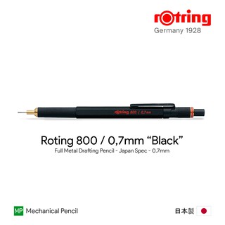 Rotring 800 "Black" 0.7mm Drafting Pencil - ดินสอกดรอตติ้ง 800 0.7 มม. สีดำ