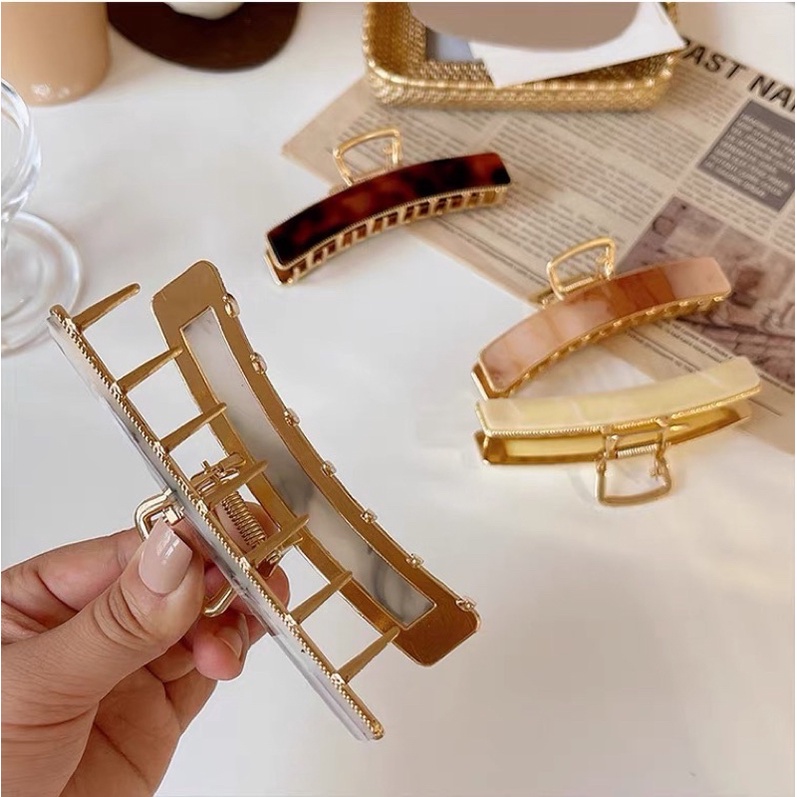 🔥พร้อมส่ง🔥 กิ๊บหนีบผมเหล็กลายเสือ ขนาด 11.5 cm