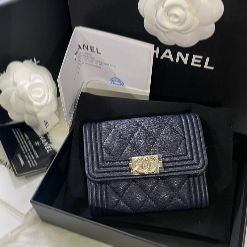 ❌ขายแล้วค่ะ❌New Chanel Boy Cardholder XL