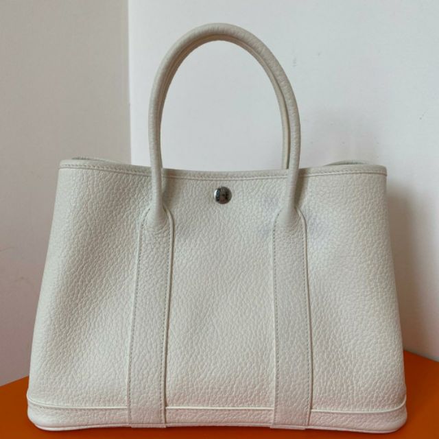 Hermes Garden Party 30 White