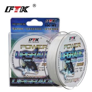 FTK 1PCS 100M Fishing Leader Line Nylon Monofilament Fishing Line For Carp Fly Fishing  cord 4LB-34LB