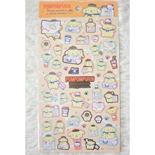 (( พร้อมส่ง )) สติ๊กเกอร์ Sticker ซานริโอ Sanrio ปอมปอมปูริน Pompompurin จาก Daiso ญี่ปุ่น