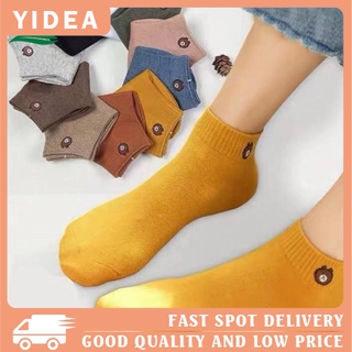 【YIDEA】ถุงเท้า ลายหมีญี่ปุ่น สีสันสดใส