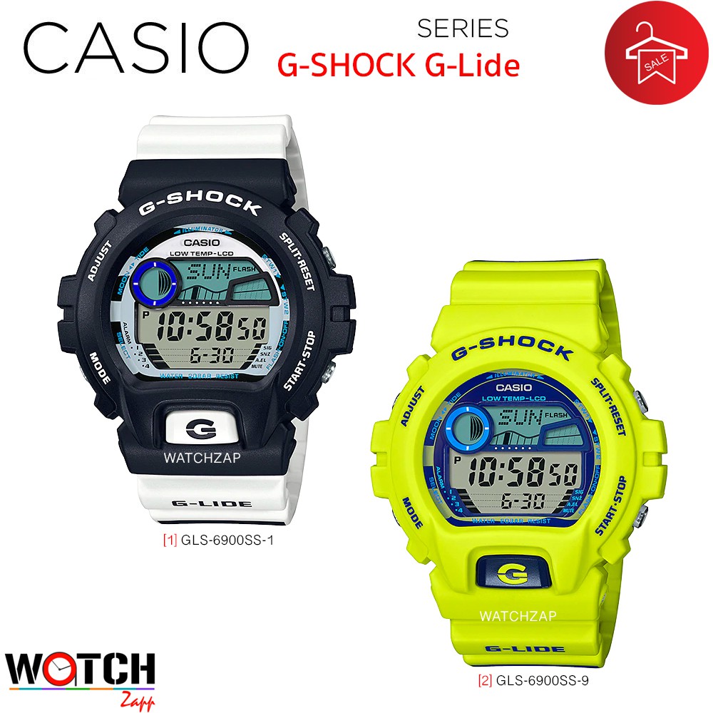 Casio G-Shock G-Lide นาฬิกาข้อมือผู้ชาย สายเรซิ่น รุ่น GLX-6900SS GLX-6900SS-1 GLX-6900SS-9