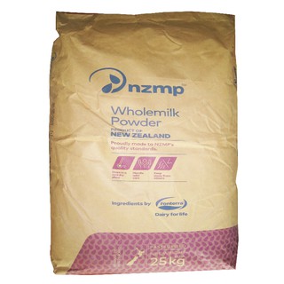 หัวนมผง (ประเทศนิวซีแลนด์) (WHOLE MILK POWDER  New Zealand) 25 กิโลกรัม / กระสอบ