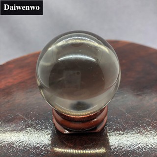 Smoky Quartz Ball หินธรรมชาติ Diy ตกแต่ง Brown Crystal Speculum