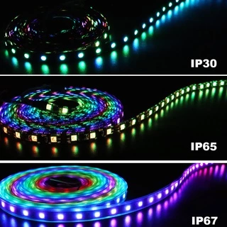 แถบริบบิ้นไฟ Led WS2811 60 ดวง/M DC12V ยาว 1-5 ม. ยืดหยุ่น กันน้ํา