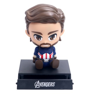 Captain America Model โมเดล กัปตัน อเมริกา อเวนเจอร์ หัวดุ๊กดิ๊ก​ ตั้ง​โชว์​หน้า​รถ​ คอสปริง​ แท่นวาง​โทรศัพท์​มือถือ​