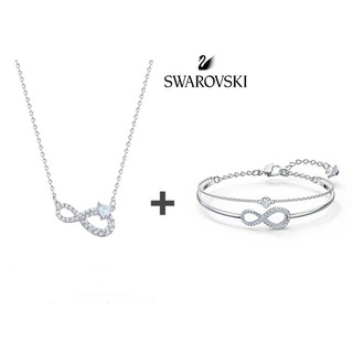 🔥พร้อมส่ง🔥 ชุด （สร้อยคอและสร้อยข้อมือ ）Swarovskiแท้ใหม่ 2021  swarovski ของแท้ ของแท้ 100% แท้套装