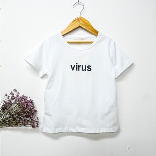 【พร้อมส่ง 】เสื้อยืดเด็ก เสื้อแขนสั้นสำหรับเด็กผู้หญิง เสื้อยืดเด็ก นุ่ม ๆ - VIRUS