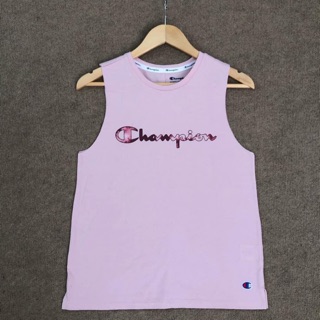 Champion แขนกุด สีชมพู