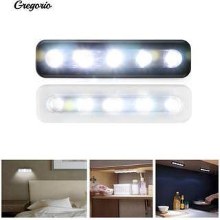 🌴 Gregorio ระบบควบคุมการสัมผัส 5 ชิ้น LED ภายใต้ตู้เก็บสัมภาระตู้ไฟไนท์ไลท์