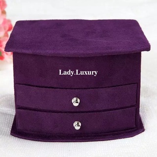 𝐋𝐀𝐃𝐘.𝐋𝐔𝐗𝐔𝐑𝐘 - luxurious velvet jewelry box | กล่องใส่เครื่องประดับกำมะหยี่👑💜พร้อมส่ง!