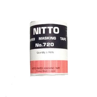 กระดาษกาวนิตโต้  กระดาษกาวNITTO NO.720 (1แถวมี5ม้วน)