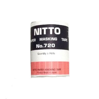 กระดาษกาวนิตโต้  กระดาษกาวNITTO NO.720 (1แถวมี5ม้วน)