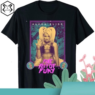 มวยปล้ำอาชีพ มวย มวยปล้ำลีก อเมริกา WWE Alexa Bliss - Marbleized Poster T-Shirt คอกลม แฟชั่น  ผ้าฝ้ายแท้ เสื้อยืด ผ้าฝ้า