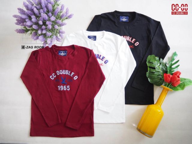 เสื้อยืดแขนยาว CC DOUBLE O งานปัก LONG 01   สินค้าขายดี ( SMLXL) ราคา ถูกที่สุด ดีลบีเคเค แกลเลอรีภาพที่ 2