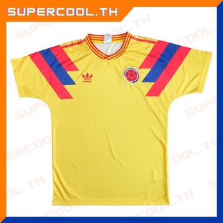 Colombia 1990 Retro Jersey เสื้อฟุตบอลโคลัมเบียย้อนยุค เสื้อColombia เสื้อColombiaย้อนยุค เสื้อฟุตบอลโคลัมเบียรุ่นเก่า