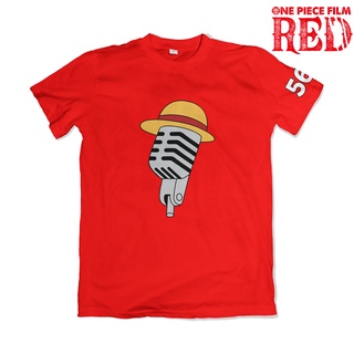 หมวกฟาง ไมโครโฟน เสื้อลูฟี่ อะนิเมะ One Piece สีแดง 1266