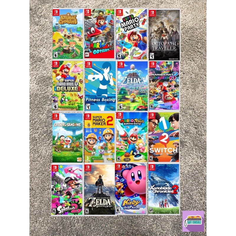 HZ [เกมราคาโดน] แผ่นเกม Nintendo Switch มือสอง Animal Crossing Mario Zelda Luigi Story of Seasons fitness splatoon ตลับเ