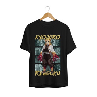 【🔥🔥】เสื้อยืด พิมพ์ลายอนิเมะ DEMON SLAYER KYOJURO RENGOKU KIMETSU NO YAIBA