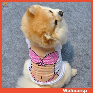 Walmarsp เสื้อผ้าสัตว์เลี้ยง เสื้อกั๊กบิกินี่ สไตล์ฤดูร้อน สําหรับสุนัข แมว