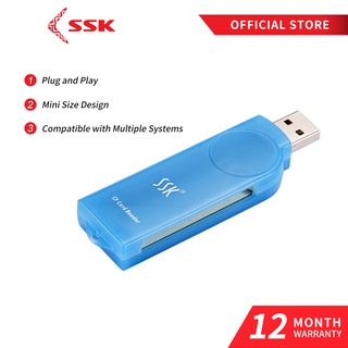 SSK CF card reader เครื่องอ่านบัตร High Speed USB 2.0 Compact Flash Card Reader