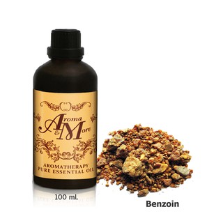 Aroma&amp;More  Benzoin Extract, น้ำมันหอมระเหยกำยาน 100%, Cambodia  100ML