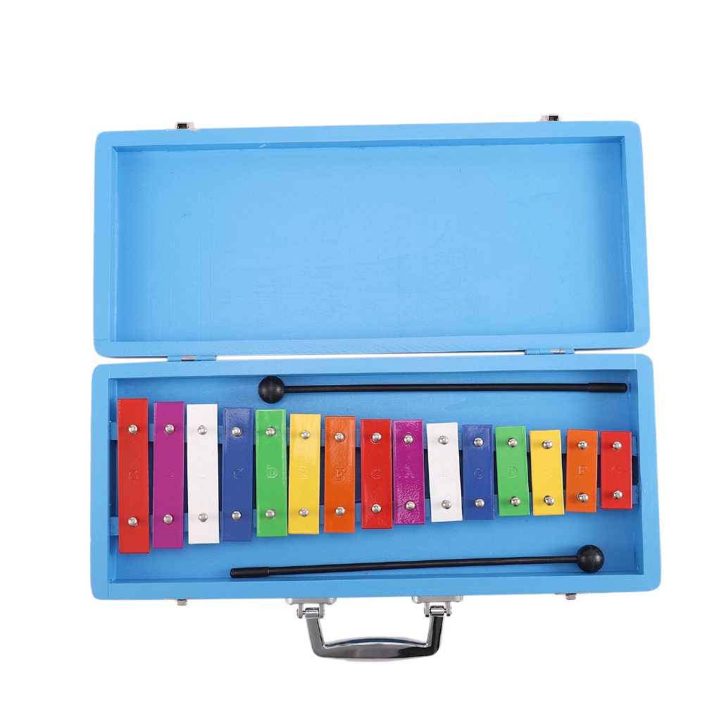 Ready 15 Note Xylophone in Hard Protective Case for Baby Kids COD [K2T