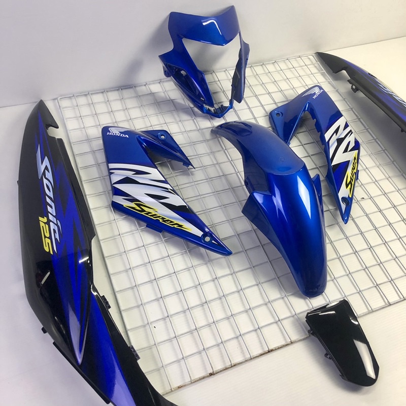 ชุดสีแฟริ่งเปลือกรถโซนิค sonic125 สีน้ำเงิน-ดำ ปี2004ล้อแม็กซ์  พร้อมติดสติ๊กเกอร์เคลือบเงา - รูปที่ 3