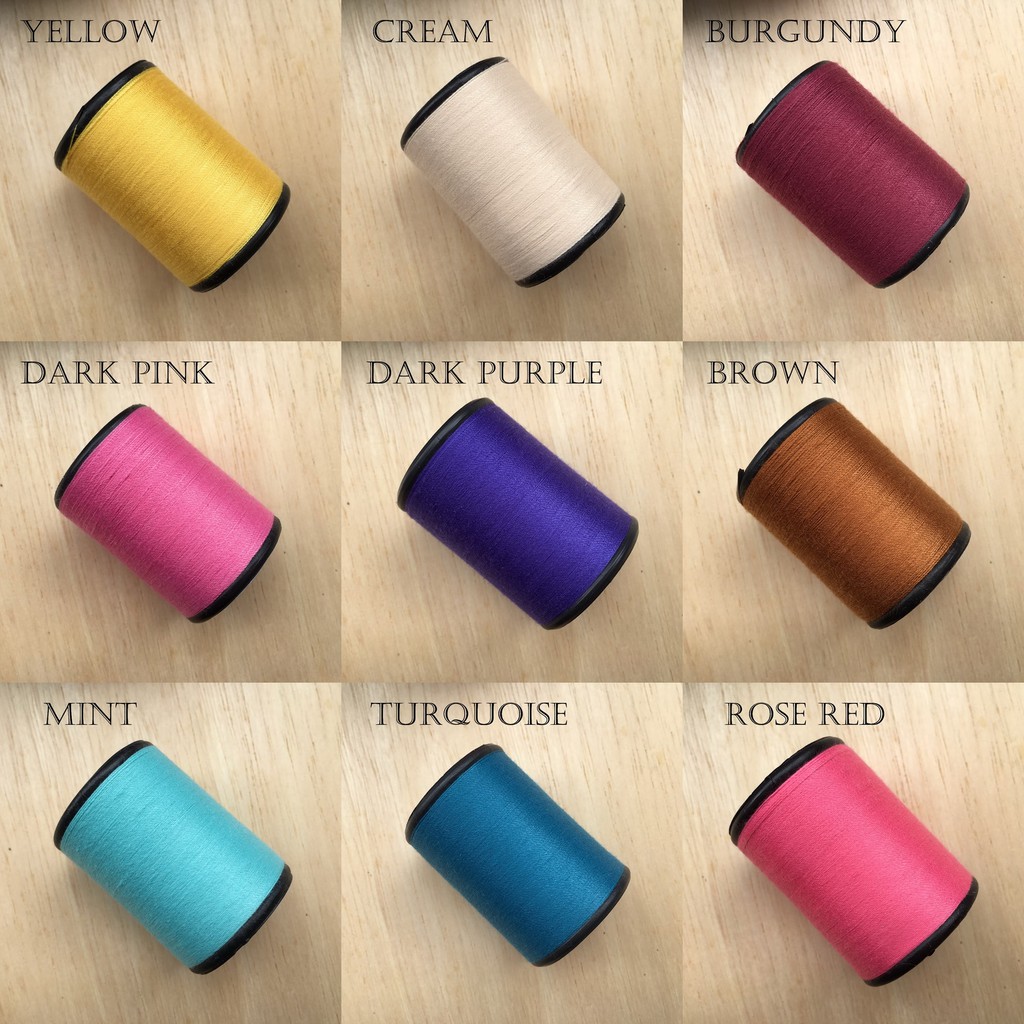 ด้ายเย็บผ้า หลายเฉดสี ด้าย สีสวย ตราหัวเสือ 600หลา ด้ายเย็บผ้าสี wop ด้ายลูกล้อ DIY งานฝีมือ เย็บมือ เย็บจักร เบอร์60