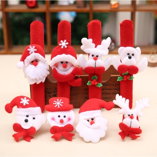 Fulllove พร​้​อ​มส่ง สร้อยข้อมือของขวัญคริสต์มาสสำหรับเด็ก Bracelet Christmas Xmas Gift Santa Claus N0051