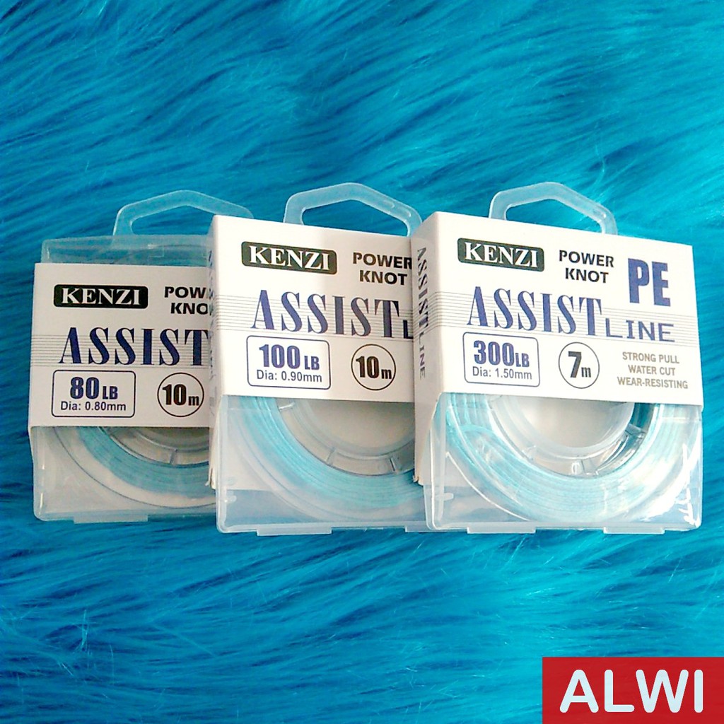 PE KENZI ASSIST LINE KEVLAR BLUE 80lb - 300lb
