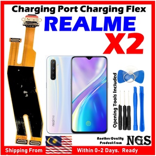 Ngs พอร์ตชาร์จริบบิ้น แบบยืดหยุ่น สําหรับ REALME X2 RMX1992 RMX1993 RMX1991