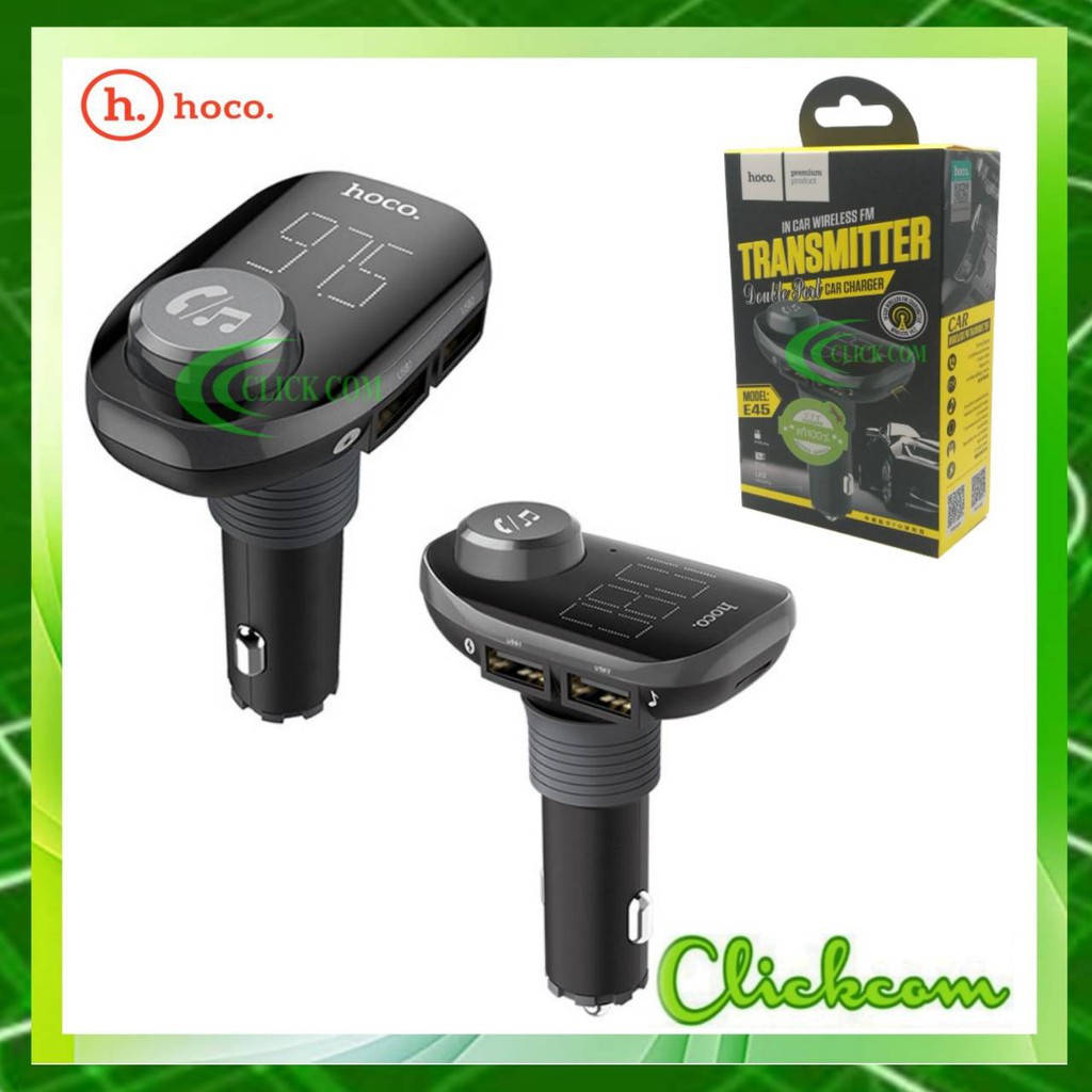 hoco Transmitter in car Wireless FM E45 Shopee Thailand