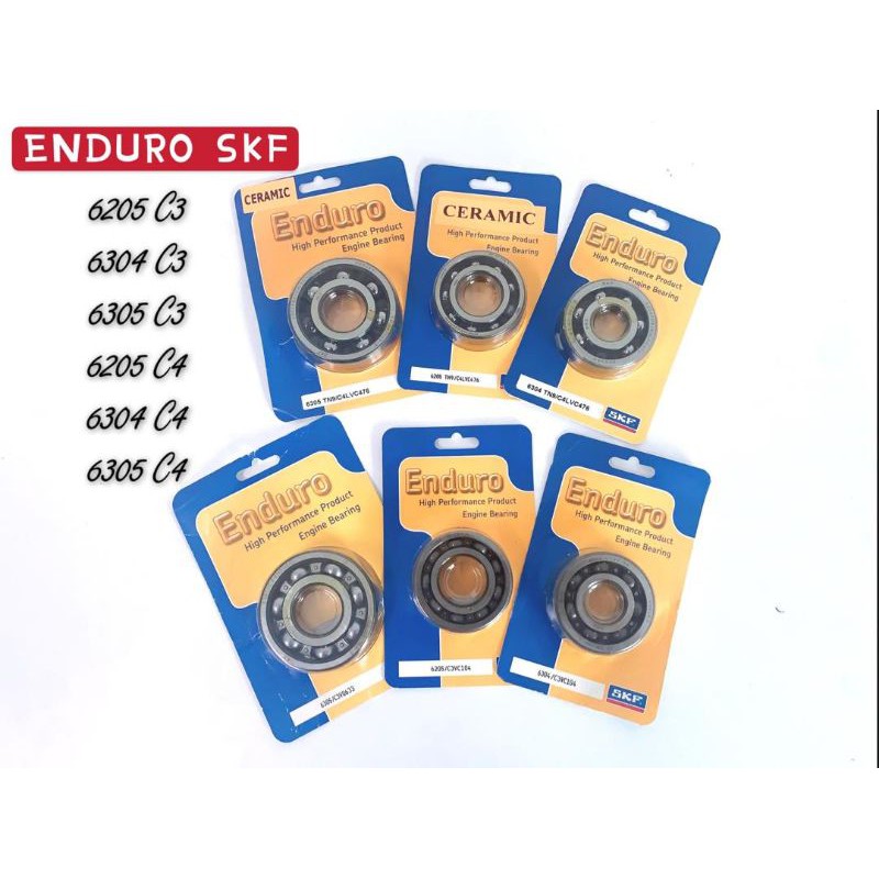 [ENDURO] SKF C3 C4 6205C3 6304C3 6305C3 6205C4 6304C4 6305C4 เซรามิค