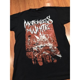 เสื้อยืดวงโลหะ เสื้อวง MOTIONLESS IN WHITE Size S