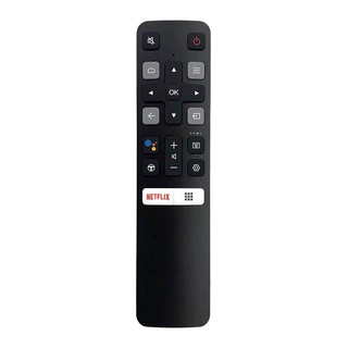 ใหม่ รีโมตคอนโทรล RC802V FMRA แบบเปลี่ยน สําหรับสมาร์ททีวี TCL Android 4K Netflix RC802V FMR1 43A423 43P615 55C715 49S6800 65P8S 65P8 55P8S 55P8 55EP680 50P8S 50P8 49S6800