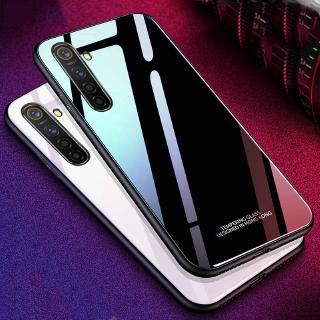 Realme 6 Pro X50 Realme 5i 5S เคสกระจกนิรภัยซิลิโคนเคลือบเงา