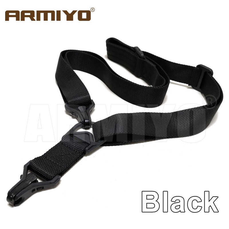 Armiyo S3 2 จุดสายคล้องไหล่ปรับได้สลิงเข็มขัดไนลอน Fit พกพากาต้มน้ําขอบเขตกระเป๋ากีฬา