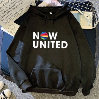 เสื้อกันหนาว มีฮู้ด ผ้าฝ้ายแท้ ลาย NOW UNITED สีแคนดี้ ของขวัญวันเกิด สําหรับผู้ชาย ไซซ์ Xs - 4XL