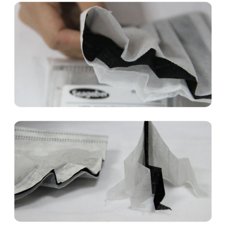 หน้ากากอนามัย 4 ชั้นกรอง 4Ply Melt blown & Carbon ป้องกันฝุ่นPm2.5และไวรัส 1กล่อง/50ชิ้น (พร้อมส่ง) ราคา ถูกที่สุด ดีลบีเคเค แกลเลอรีภาพที่ 3